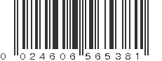 UPC 024606565381