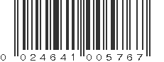 UPC 024641005767