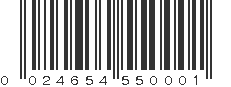 UPC 024654550001