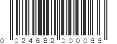 UPC 024682000066