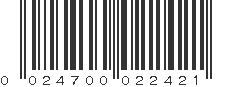 UPC 024700022421