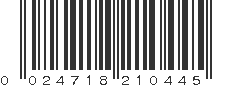 UPC 024718210445