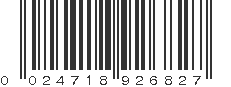 UPC 024718926827