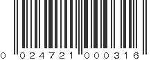 UPC 024721000316