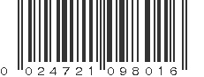 UPC 024721098016