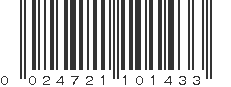 UPC 024721101433