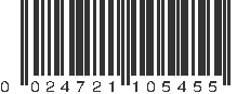 UPC 024721105455