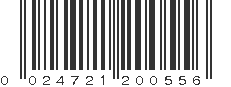 UPC 024721200556