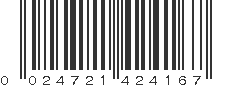 UPC 024721424167