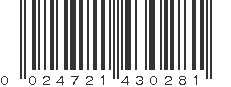 UPC 024721430281