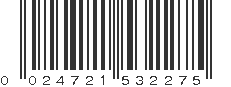 UPC 024721532275