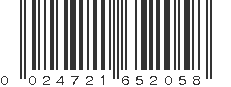 UPC 024721652058