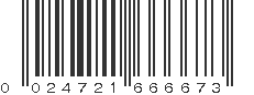 UPC 024721666673