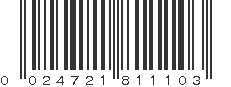 UPC 024721811103