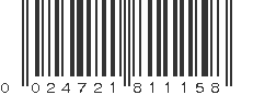 UPC 024721811158