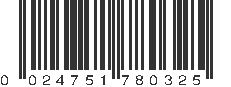 UPC 024751780325