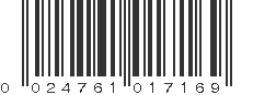 UPC 024761017169