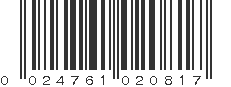 UPC 024761020817