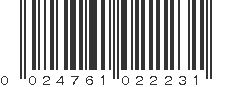 UPC 024761022231