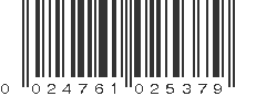 UPC 024761025379