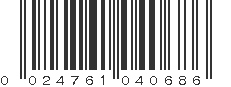 UPC 024761040686