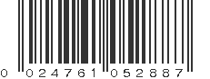 UPC 024761052887