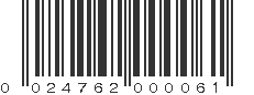 UPC 024762000061