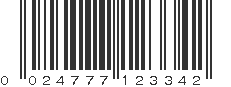 UPC 024777123342