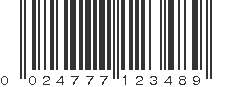 UPC 024777123489