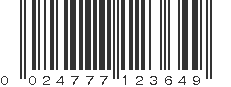 UPC 024777123649