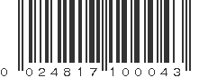 UPC 024817100043