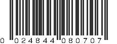 UPC 024844080707