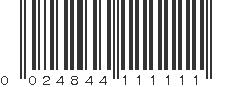 UPC 024844111111