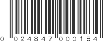 UPC 024847000184