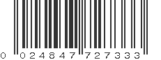 UPC 024847727333