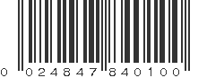 UPC 024847840100