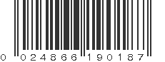 UPC 024866190187