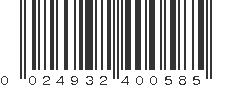 UPC 024932400585