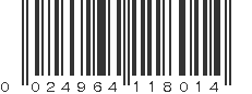 UPC 024964118014