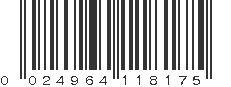 UPC 024964118175
