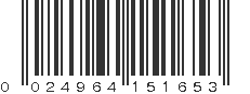 UPC 024964151653