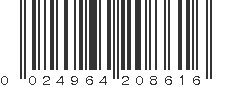 UPC 024964208616