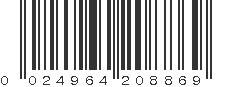 UPC 024964208869