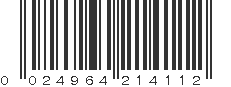 UPC 024964214112