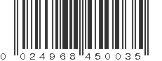 UPC 024968450035