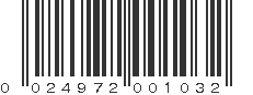 UPC 024972001032