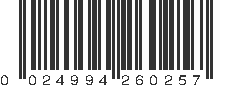 UPC 024994260257