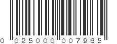 UPC 025000007965