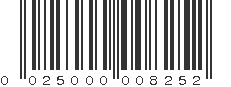 UPC 025000008252