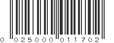 UPC 025000011702